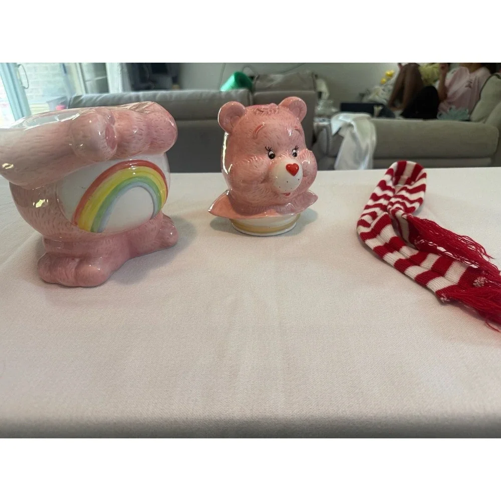 Vintage 2004 American Greetings Care Bears Cheer Bear Ceramic Cookie Jar